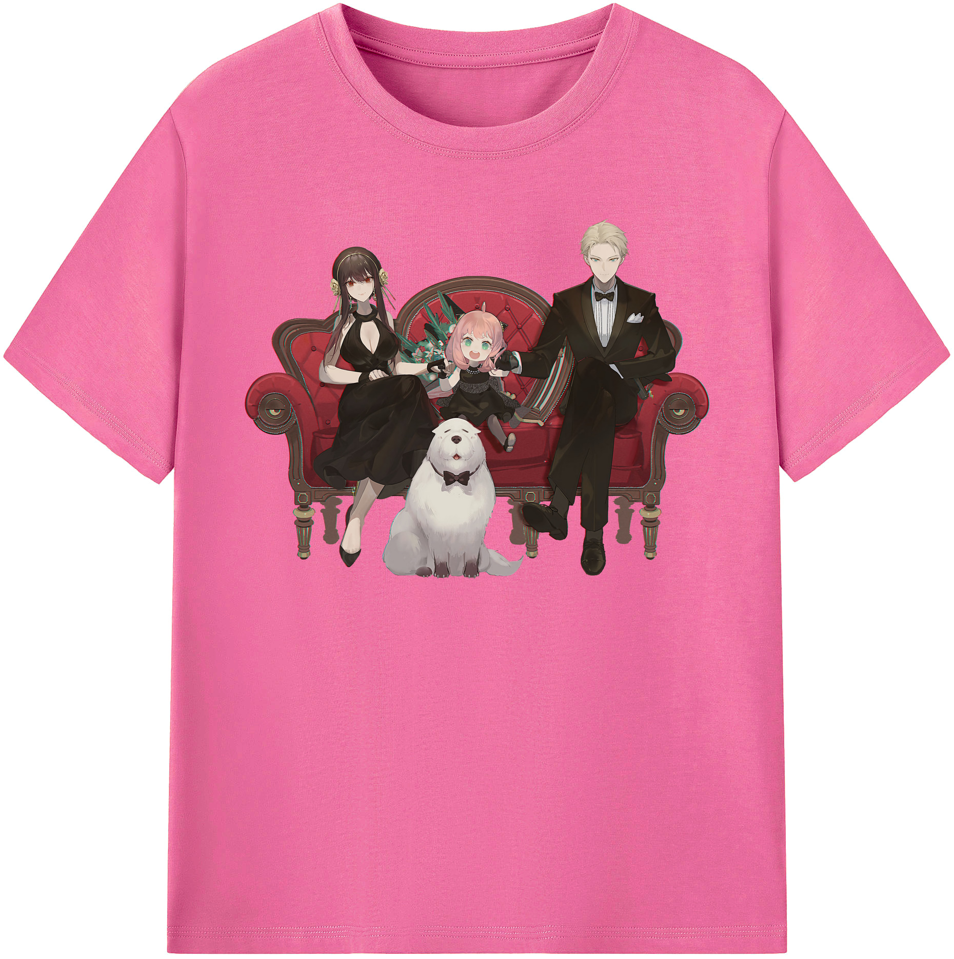 （画像用） SPY×FAMILY间谍家家酒 レディースカジュアルプリントTシャツ（綿100％）